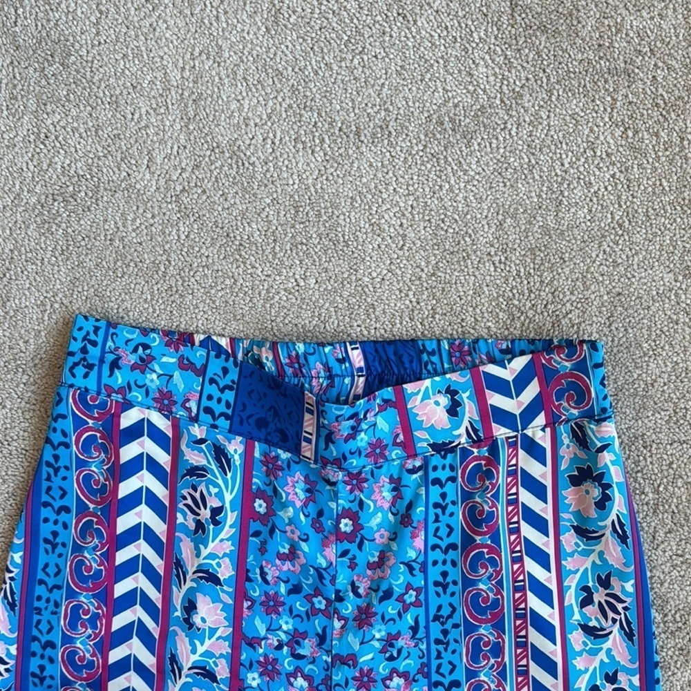 Colorful Patterned Wide-Leg Pants - Picture 3 of 6